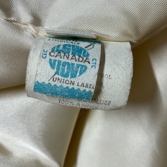 IRVING SAMUEL Vintage 1970’s - 80’s Wool Mohair Blend Double Breasted Coat Sz L - Picture 6 of 9